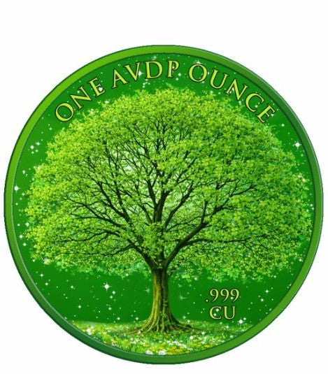 1oz Spring Maple featuring Dual Sided Diamond Dust Copper with Box/Display. Next in series!