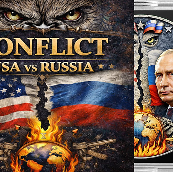 USA vs RUSSIA Trump Putin Global Conflict 1 Oz Copper Round Italy 2026