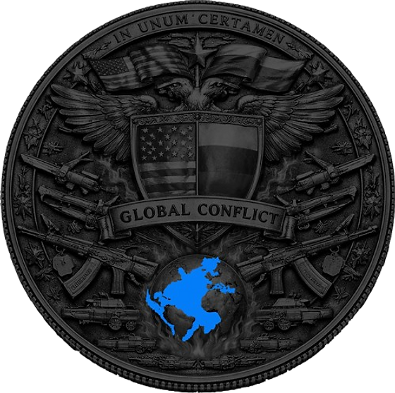 USA vs RUSSIA Trump Putin Global Conflict 1 Oz Copper Round Italy 2026