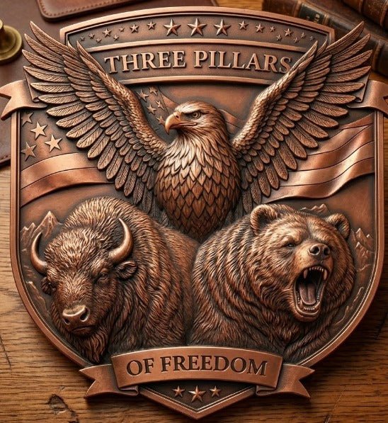 5 oz the three Pillars of Freedom