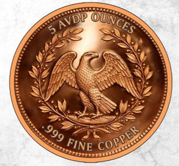 1794 Flowing Hair 5 oz .999 Fine Copper Round Colorized w/ Capsule