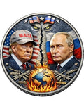USA vs RUSSIA Trump Putin Global Conflict 1 Oz Copper Round Italy 2026